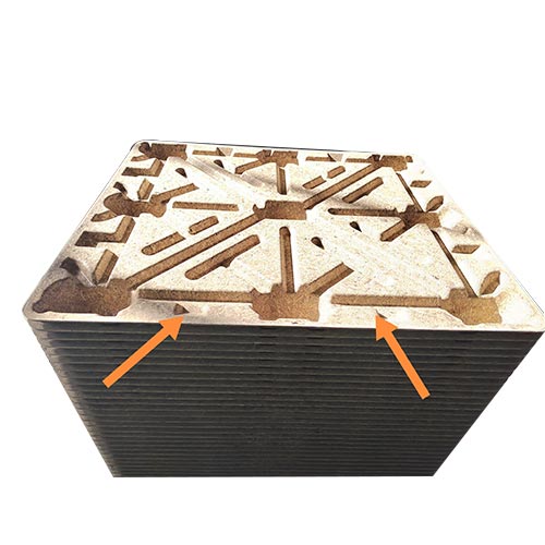 Gerecycleerde gecomprimeerde houten pallet